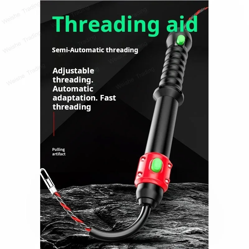 Professional Electrician's Choice Threader Pull Wire Lead With Mesh Wire Stringing Tube  Concealed Wiring Solution For Smooth