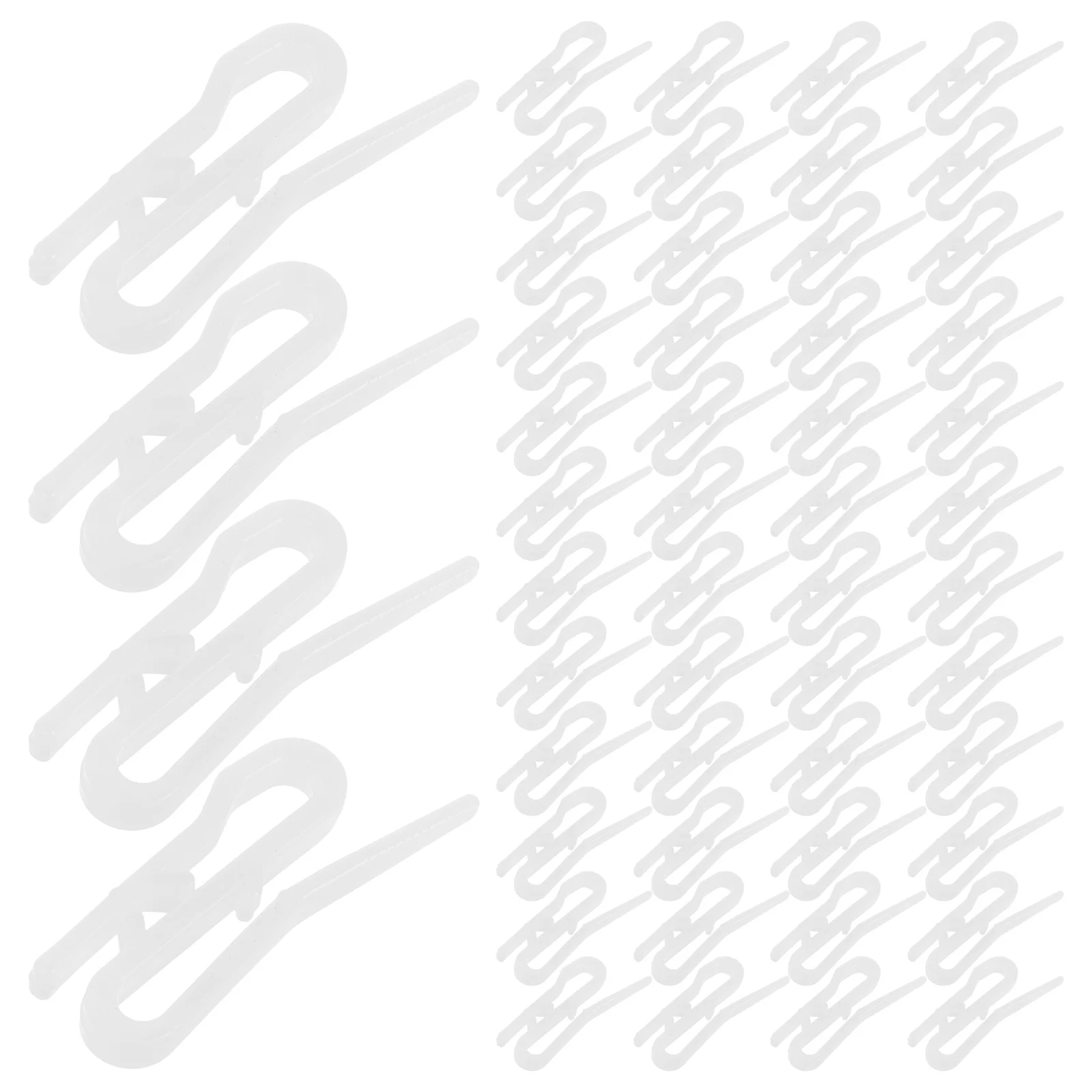 

100pcs Plastic Pinch Pleated Hooks Car Curtain Drapery Pin Drape Window Door Shower Hooks Hidden Sturdy Easy Install Rv