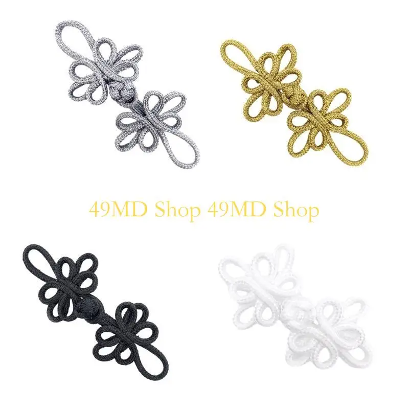 

49MD Nylon Wire Chinese Cheongsam Button Handmade Knot Fastener Closures for Sewing