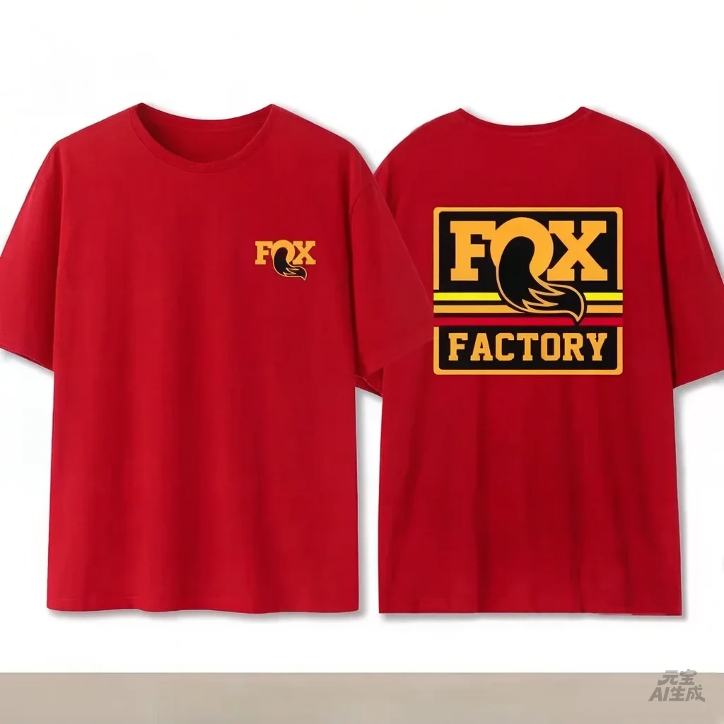 Fox Racing Mountainbike-T-Shirt, Sommer-Cross-Country-Gedenk-T-Shirt, hochwertiges Kurzarmshirt mit Rundhalsausschnitt für Männer und Frauen – Detail 12