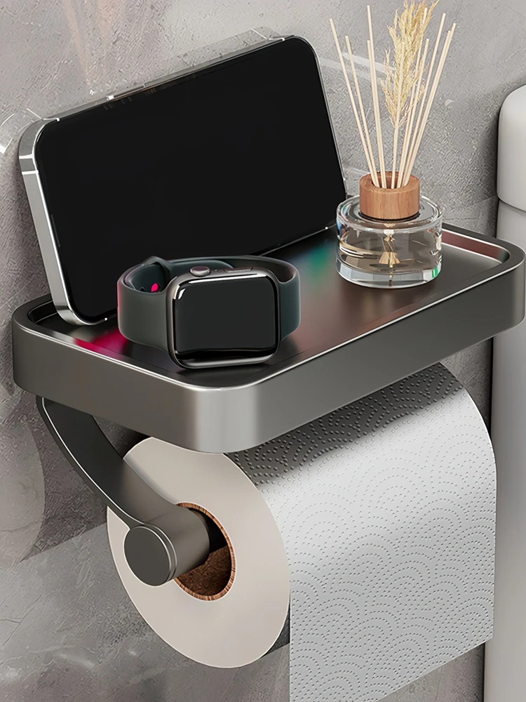 Toilet Paper Holder Rustproof Thickened Plastic Storage Rack For Bathroom Kitchen Toilet Paper Roll Holder