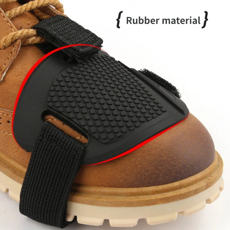 Rutschfester Gummi-Motorradschuh-Schutz, Schalthebel-Pad, Stiefelschutz, Verstellbarer Schutzüberzug, Passend für Motorrad-Zubehör – Detail 1