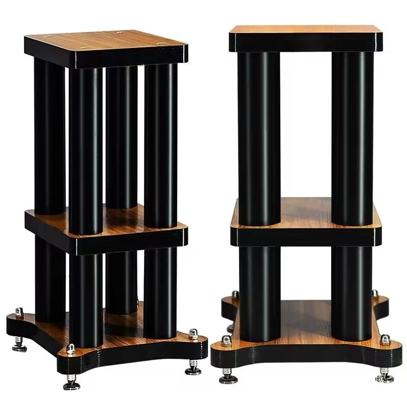 

Shock Absorber Surround Speaker Bracket Tray Pad Plate Metal Solid Wood Base Rack Audio Floor Tripod