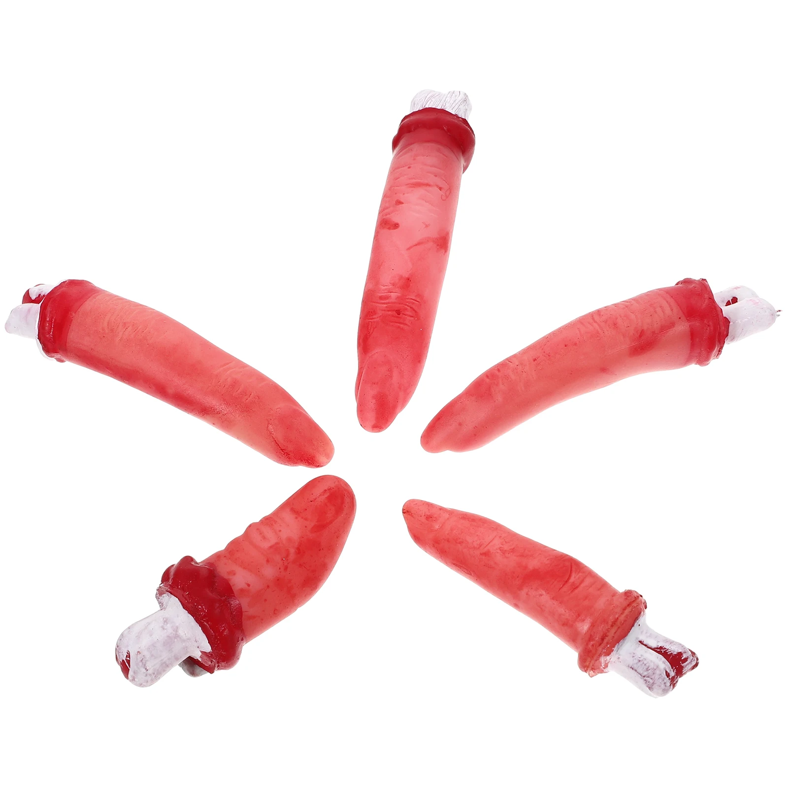 

10pcs Scary Severed Fingers Lightweight Halloween Fake Bloody Finger Props Horror Decoration Party FavorHaunted House Toy