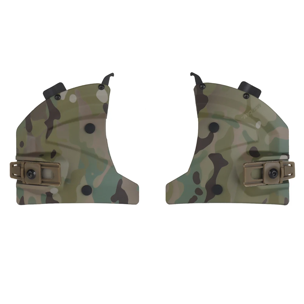 Casco táctico Wendy Ex 3.0 con riel lateral y orejeras Airsoft