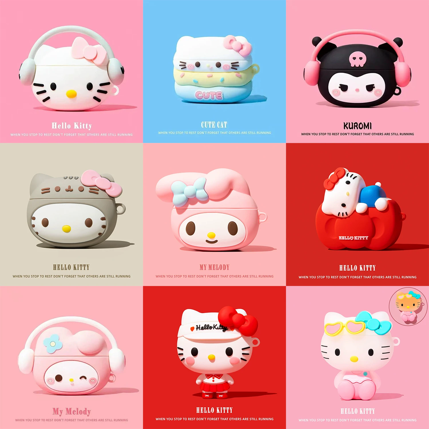 קייס קרטון חמוד עבור AirPods Pro3 מארז רך אוזניות אלחוטיות עבור AirPods 4 Pro2 3 קייס אביזרי אוזניות כיסוי הגנה