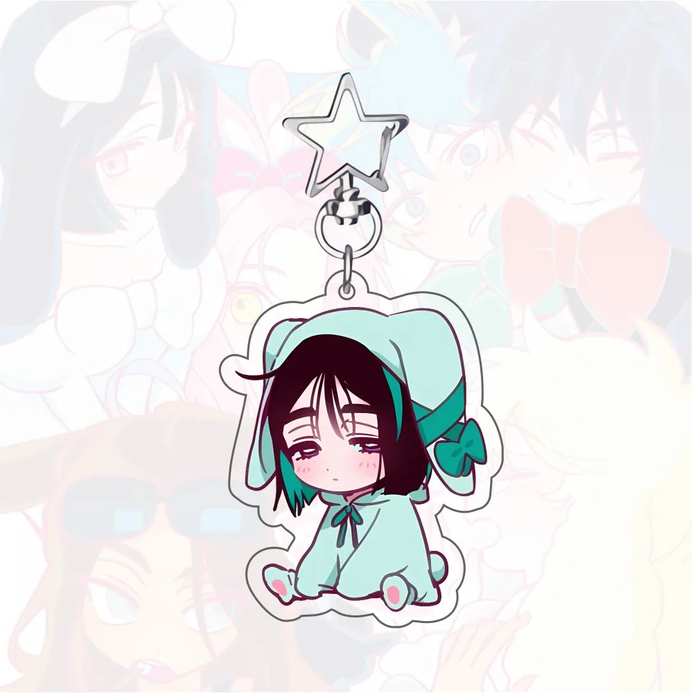 أنيمي الغريبة المرحلة سلاسل المفاتيح قلادة سيارة مفتاح سلسلة الاكريليك حامل MIZI SUA TILL IVAN HYUNA LUKA المشجعين الهدايا تأثيري اكسسوارات