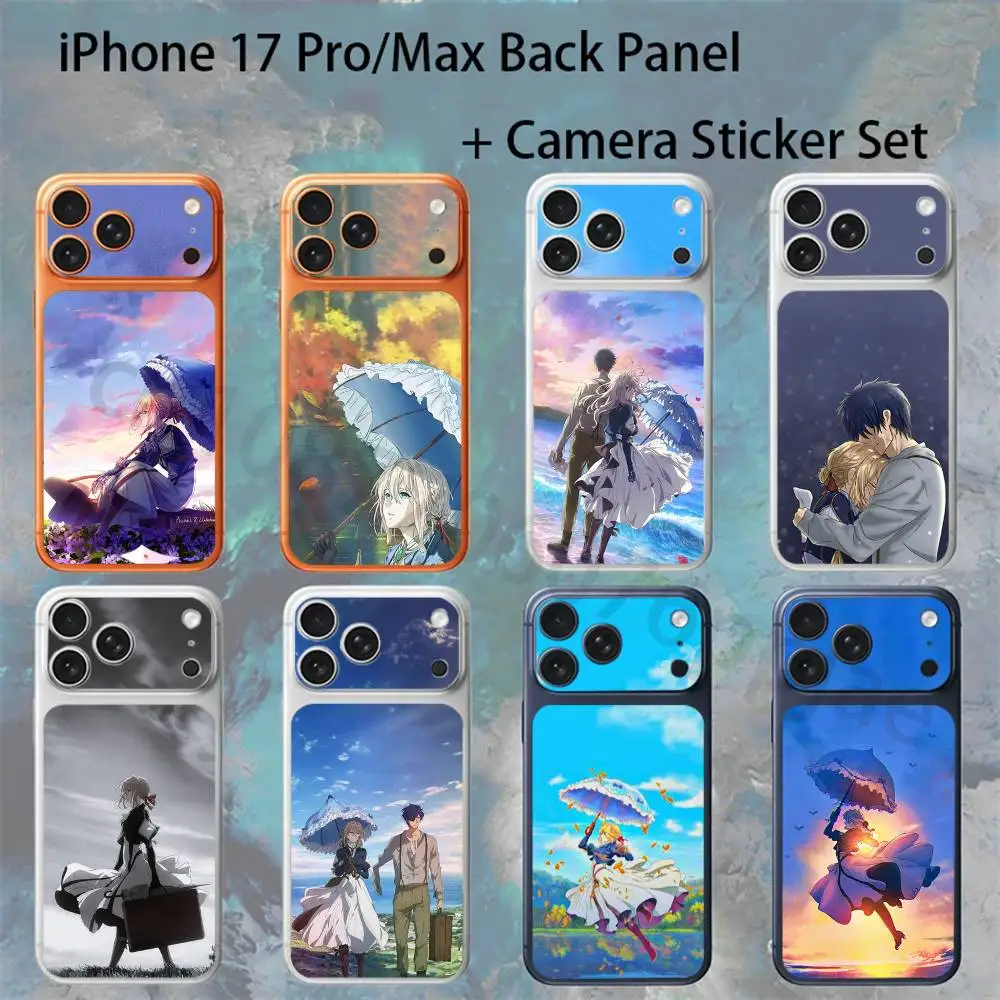 

Violet Evergarden For iPhone 17pro/pro Max Full body Back Cover Decal Skin Colorful Rear Protective Sticker Film