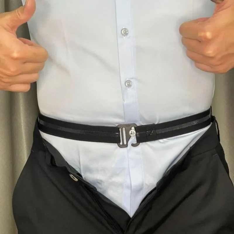 Adjustable Elastic Shirt Stays for Men Women Invisible Belt Keep Shirt Tucked In Bottom Holders for Business Formal Dress Shirt