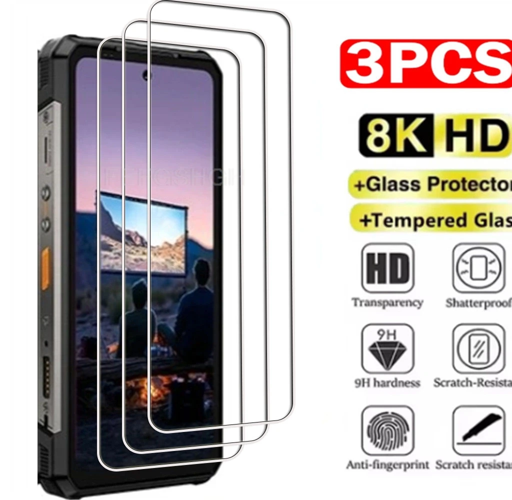3PCS 9H HD Tempered Glass For Ulefone Armor 34 Pro Plus 6.95" Armor34Pro Armor34 34Pro Screen Protector Cover Film