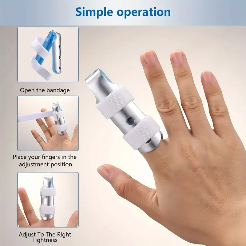 1Pc Finger Splint, Finger Support Brace Finger Stabilizer For Broken Fingers Straightening Arthritis Knuckle Immobilization