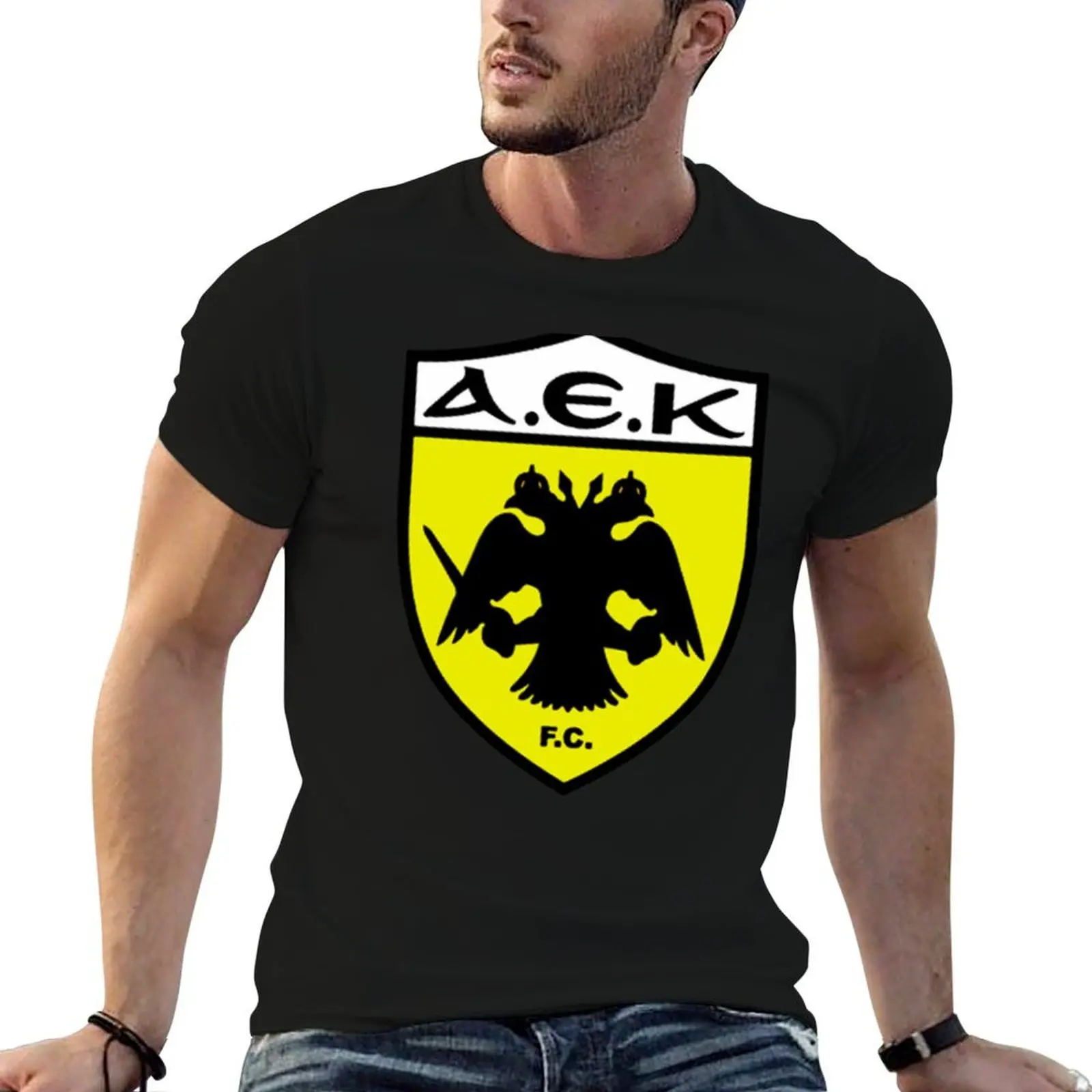 

AEK Athens T-Shirt man t shirts high quality luxury brand t shirt man plain T-Shirt
