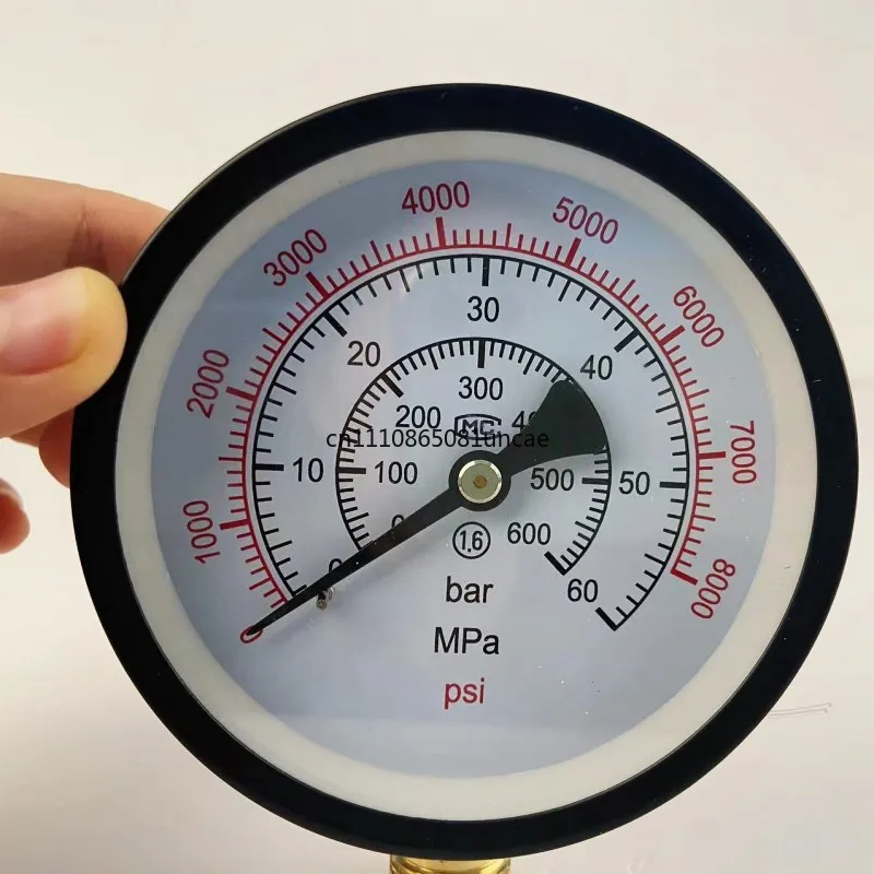 

Манометр 0-60 МПа для тестера дизельных форсунок S60h S70h S80h, измеритель давления 0-8000 фунтов на кв. дюйм, инструмент для тестирования