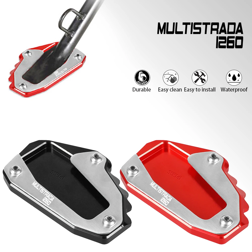 

For Ducati Multistrada1260 2022-2024 Motorcycles Foot Side Stand Enlarger Plate Kickstand Extension scrambler/Hypermotard/Desert