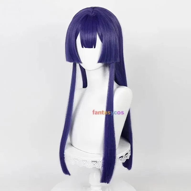 

Парик для косплея Honkai Star Rail Pela, длинный прямой фиолетовый парик 65 см, аниме, парики для косплея, термостойкие синтетические парики для Хэллоуина
