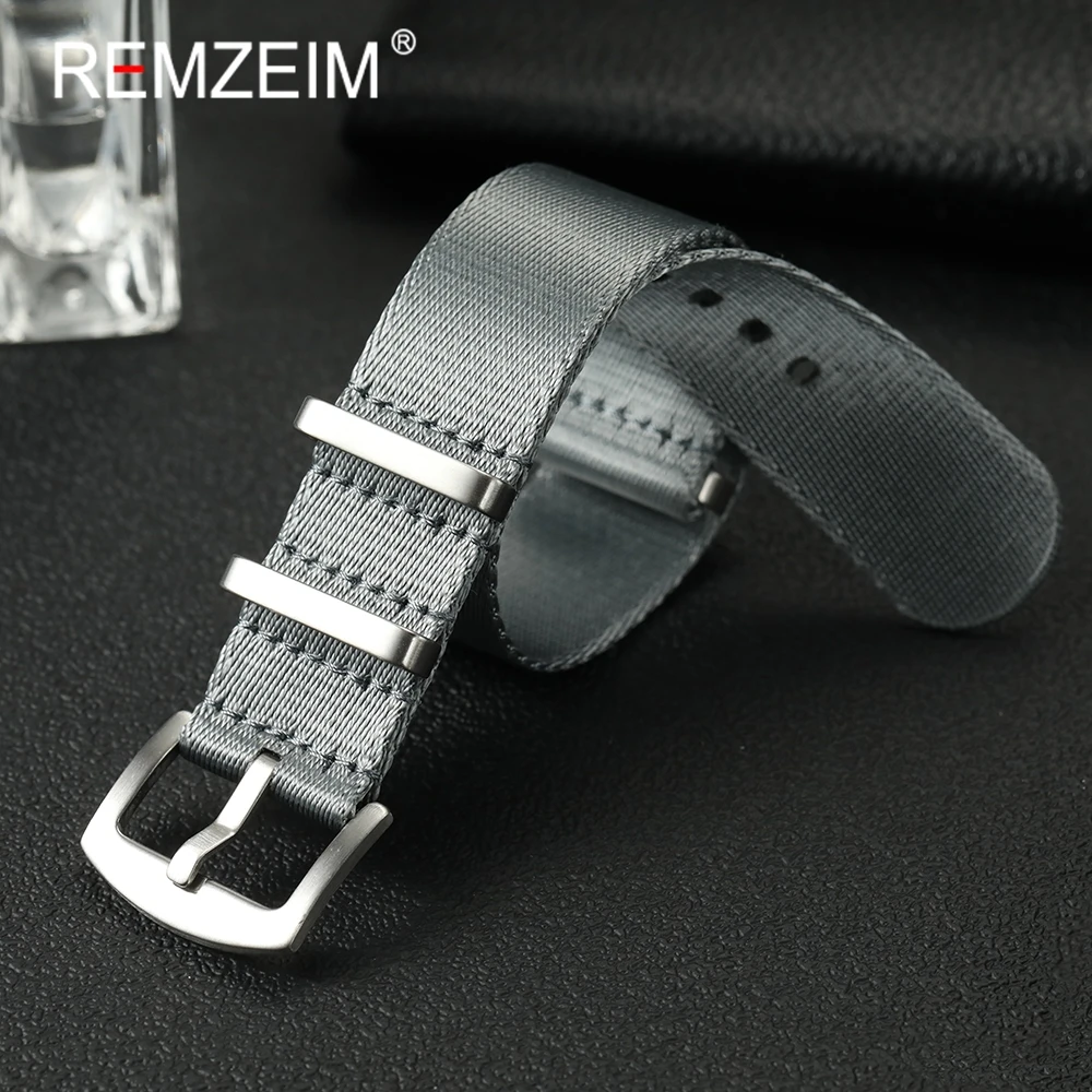 Hochwertiges, bequemes, weiches Nylon-Uhrenarmband, 20 mm, 22 mm, Uhrenarmbänder für Herren und Damen, Ersatz-Uhrenzubehör