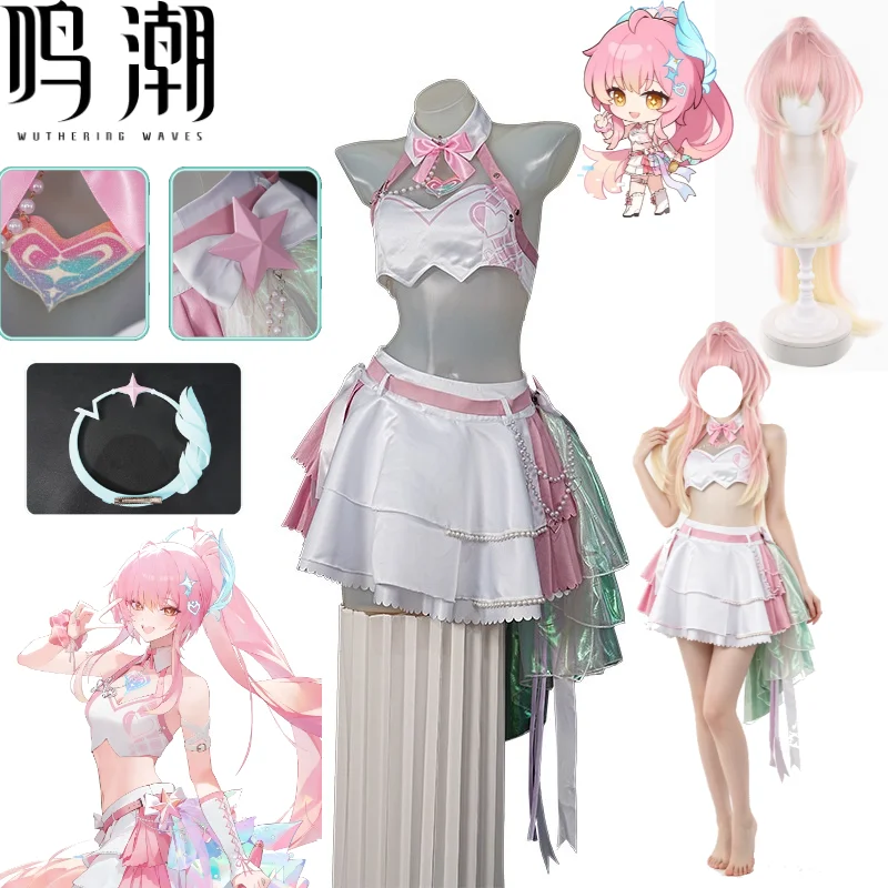 Costume de cosplay du personnage Aemeath de Wuthering Waves, tenue exclusive de la série de célébration du 2ème anniversaire coréen pour Halloween