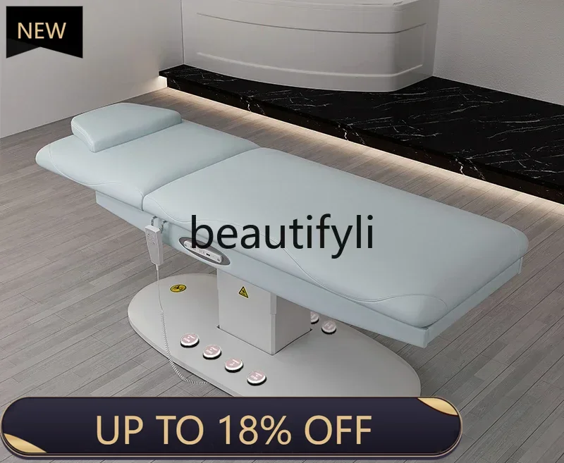 

FF Y Electric tattoo embroidery heated beauty bed, fully automatic special bed for tattoo eyebrow massage and beauty salon