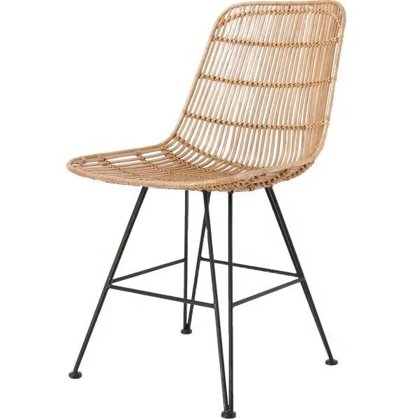 Hochwertiger, neu gestalteter Rattan-Barstuhl