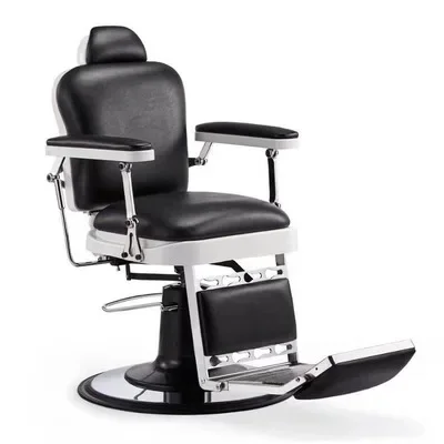 Men's Shaving Hair Chair High-End Retro Oil Head Pavilion Put down Men's Hair Saloon Dedicated Chair