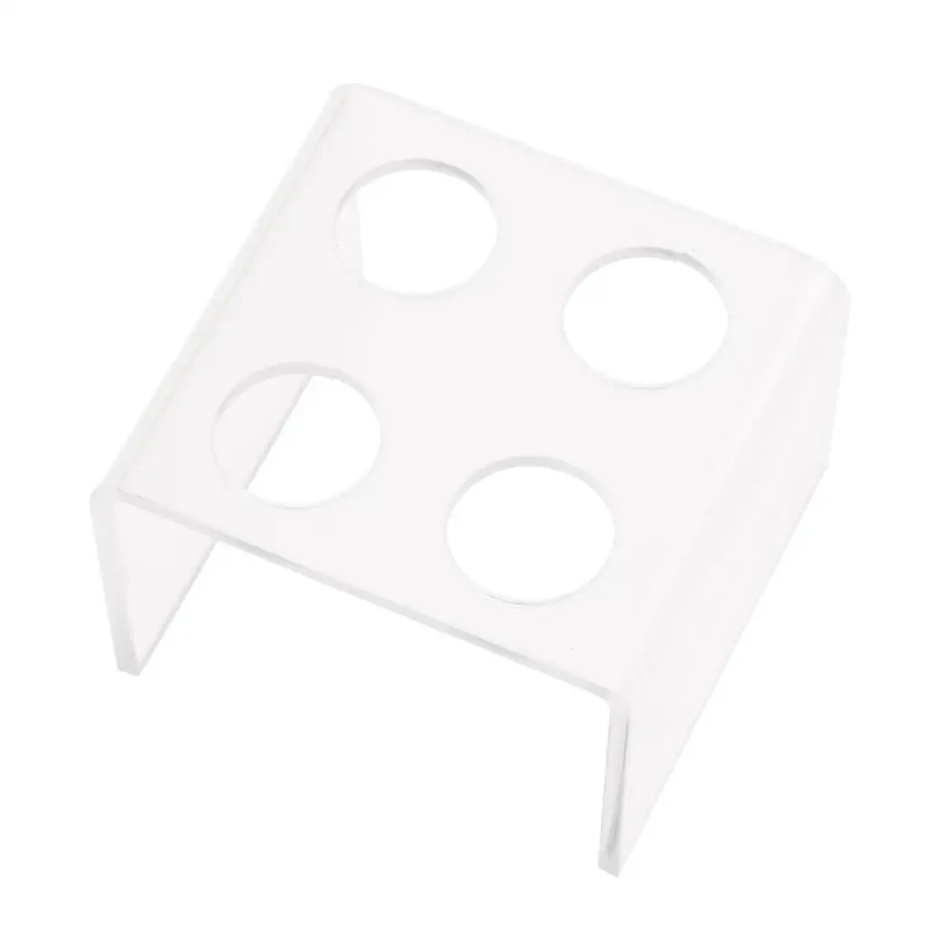 Silikonowy uchwyt na formę do szminki Stojak na formę do balsamu do ust Przezroczysty 4 otwory