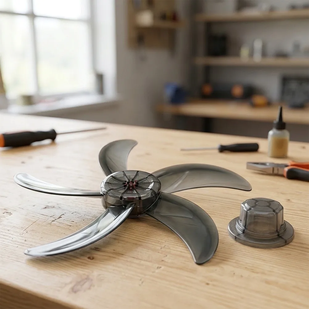 Ventilator Blade Set Household Fan Parts For Home Appliance Repair Precision-machined Strong Airflow Stable Performance