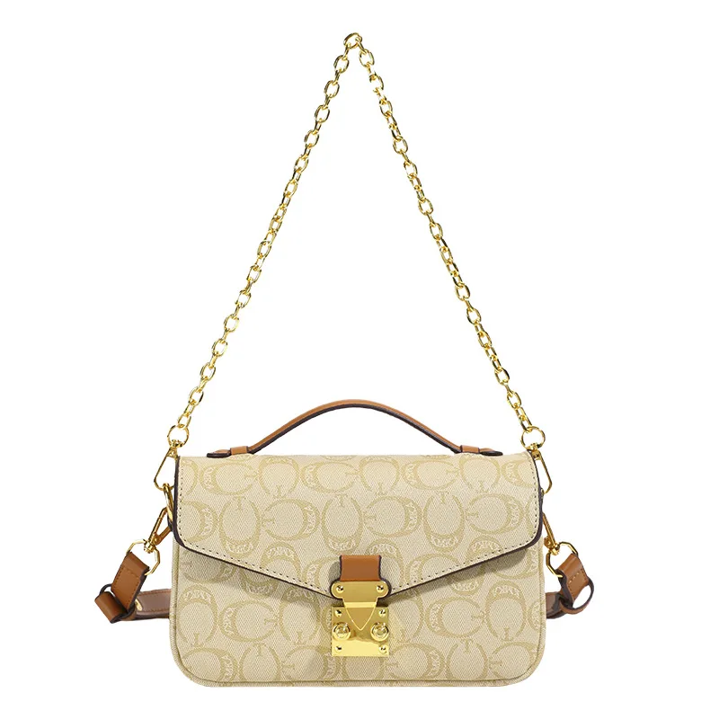 

2025 Designer Vintage Coach Bag – Chic Chain Strap Crossbody/Shoulder Purse for Women, Elegant Retro Square Messenger