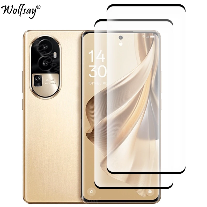 Couverture compl�te verre tremp� pour Oppo Reno 10 5G protecteur d'�cran pour Oppo Reno 10 Pro Plus 5G verre d'appareil photo pour Oppo Reno 10 verre