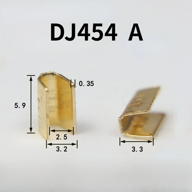 400PCS DJ454 0.5-6.0mm² U-Shaped Copper Wire Crimps Terminal Cold Pressing Connectors Cable Lug For Wire Tab Terminal