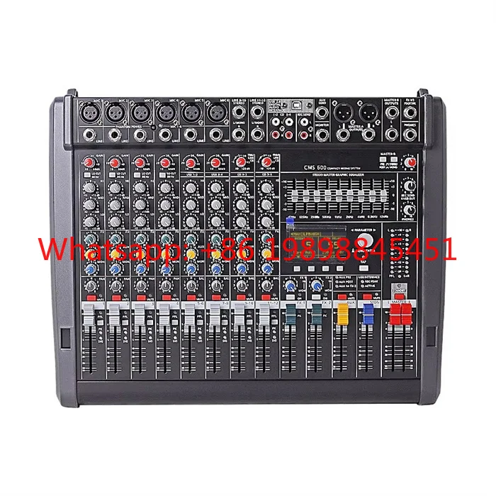 Stage Sound Audio 6 Channel Mixing Mixer Console  CMS600-3 With Cover Performance
