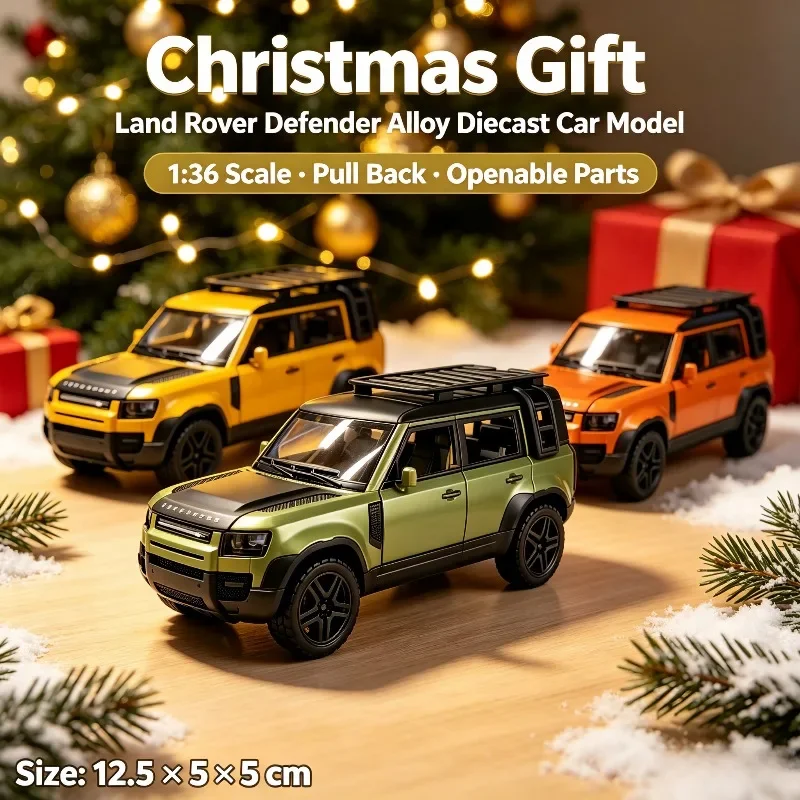 1:36 Boxy Off-road SUV Diecast Alloy Car Model, Pull Back Toy with Openable Doors, Desktop Collection Ornament view 2