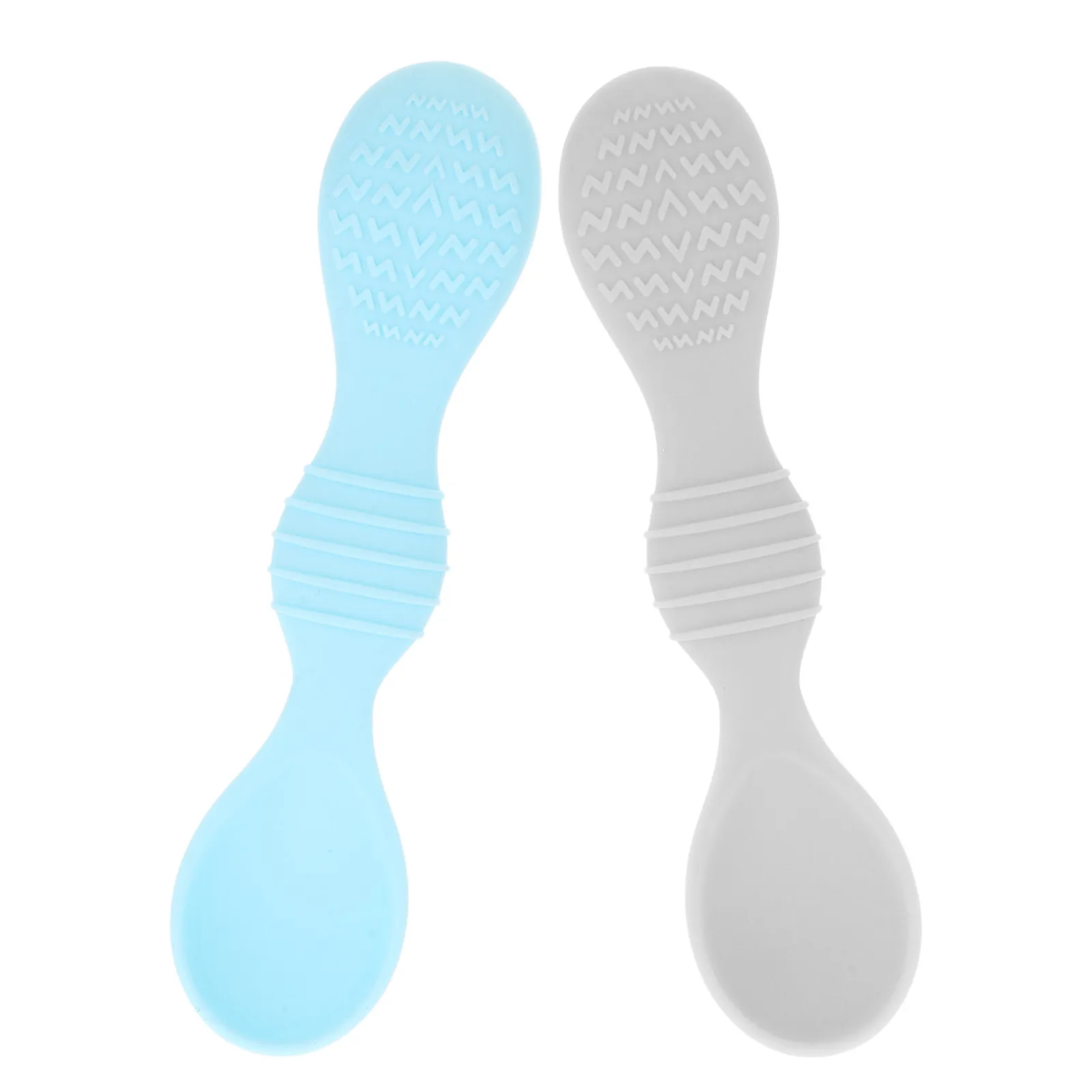 

2Pcs Silicone Feeding Spoons Soft Toddler Training Spoons Baby Feeding Tableware Infant Eating Scoops Baby Supplies
