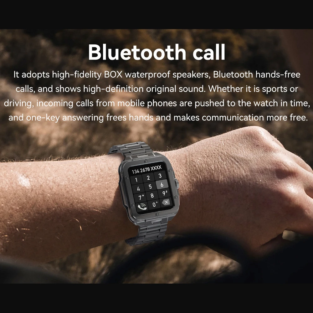 696 Information Reminder Smart Watch Blue Tooth Call Smartwatch AI Voice Assistant Health Heartrate Fitness Waterproof Stopwatch