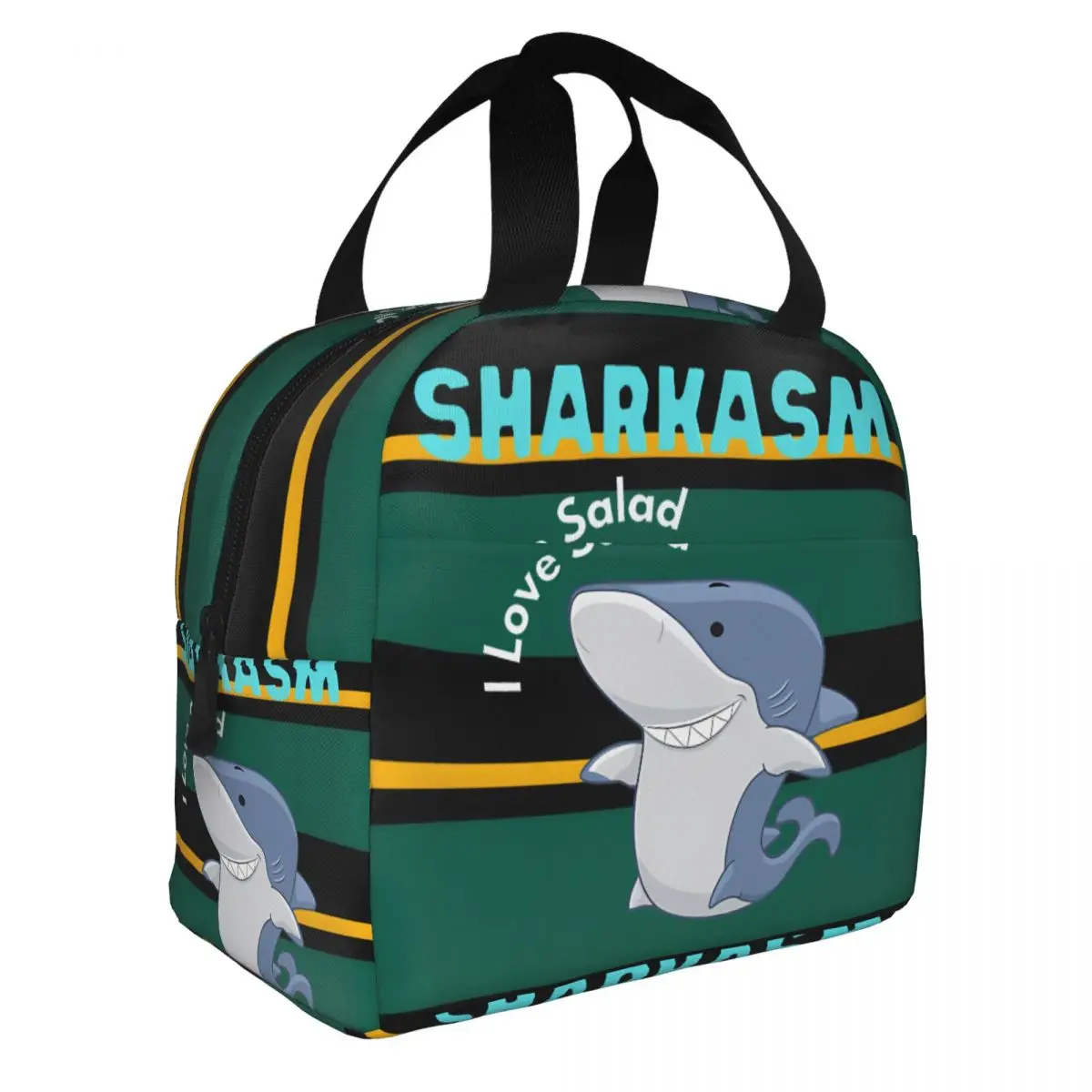 Female Picnic Storage Salad Large S-Shark Tale Tote Lunch Box Bag For Outdoor