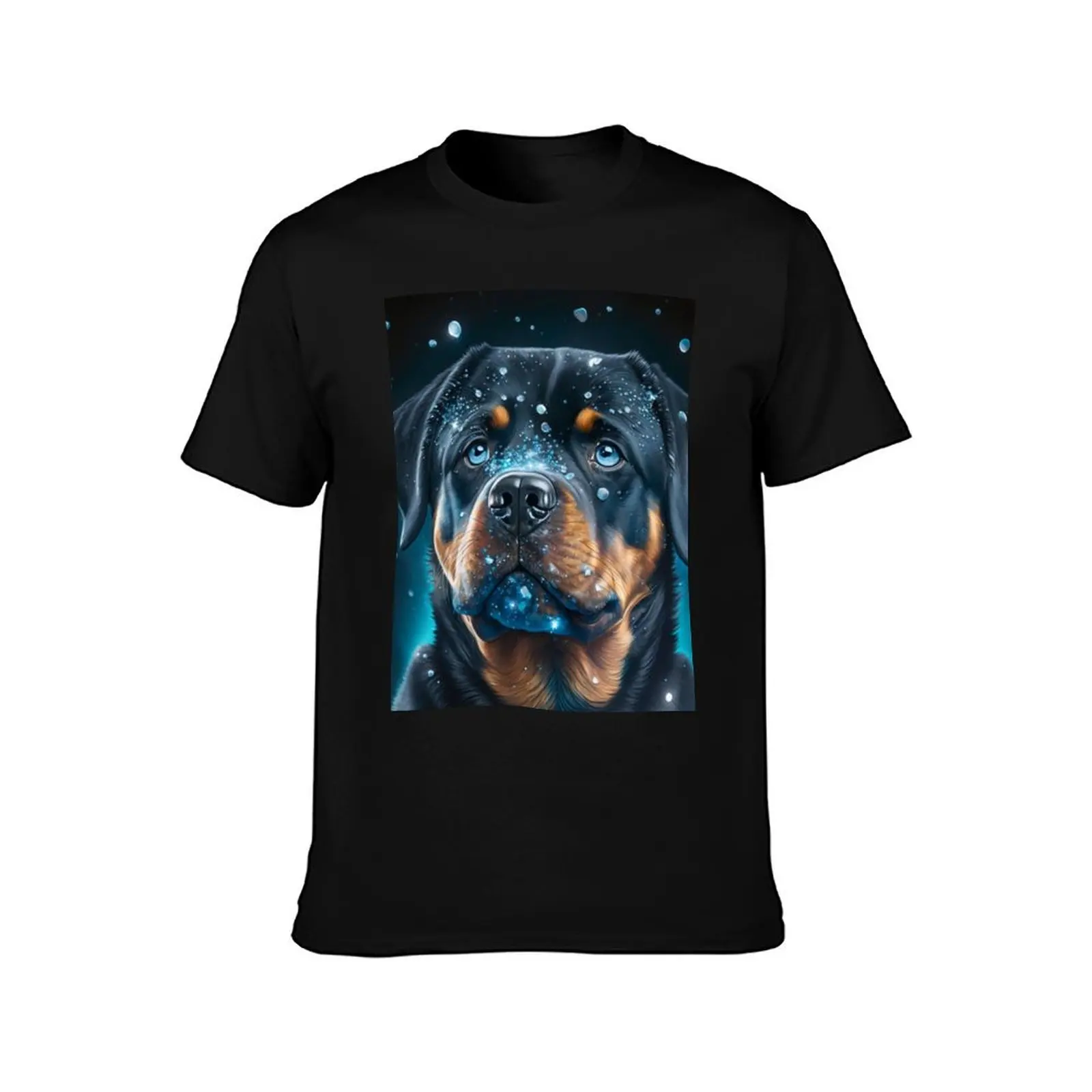 Shimmering Rottweiler Puppy T-Shirt Labor Work Casual T-Shirt