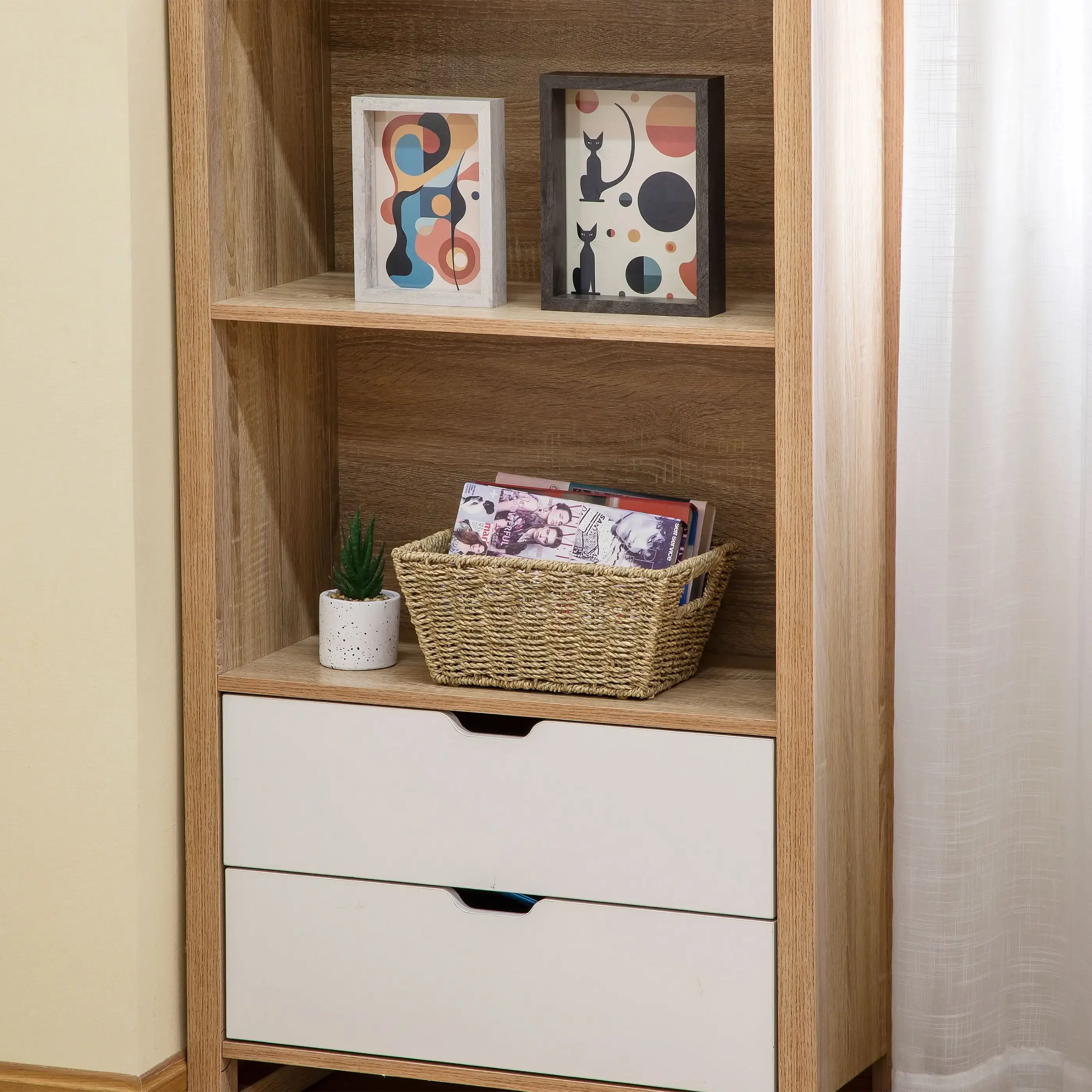 Natural Handwoven Seagrass Basket, Rectangle