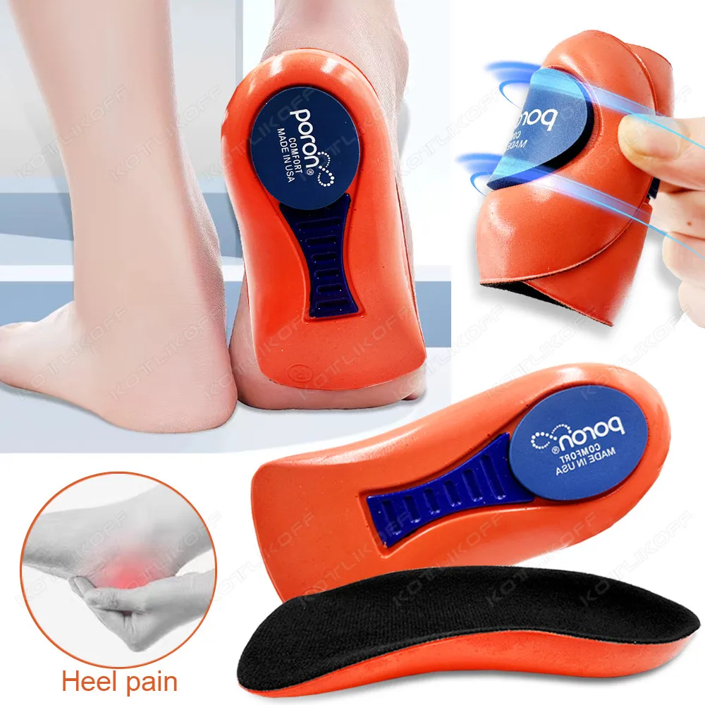 Good Support Shoes For Plantar Fasciitis Heel Shock Absorbing Running Cushioning Inserts Heel Spur Treatment Orthotic Insole