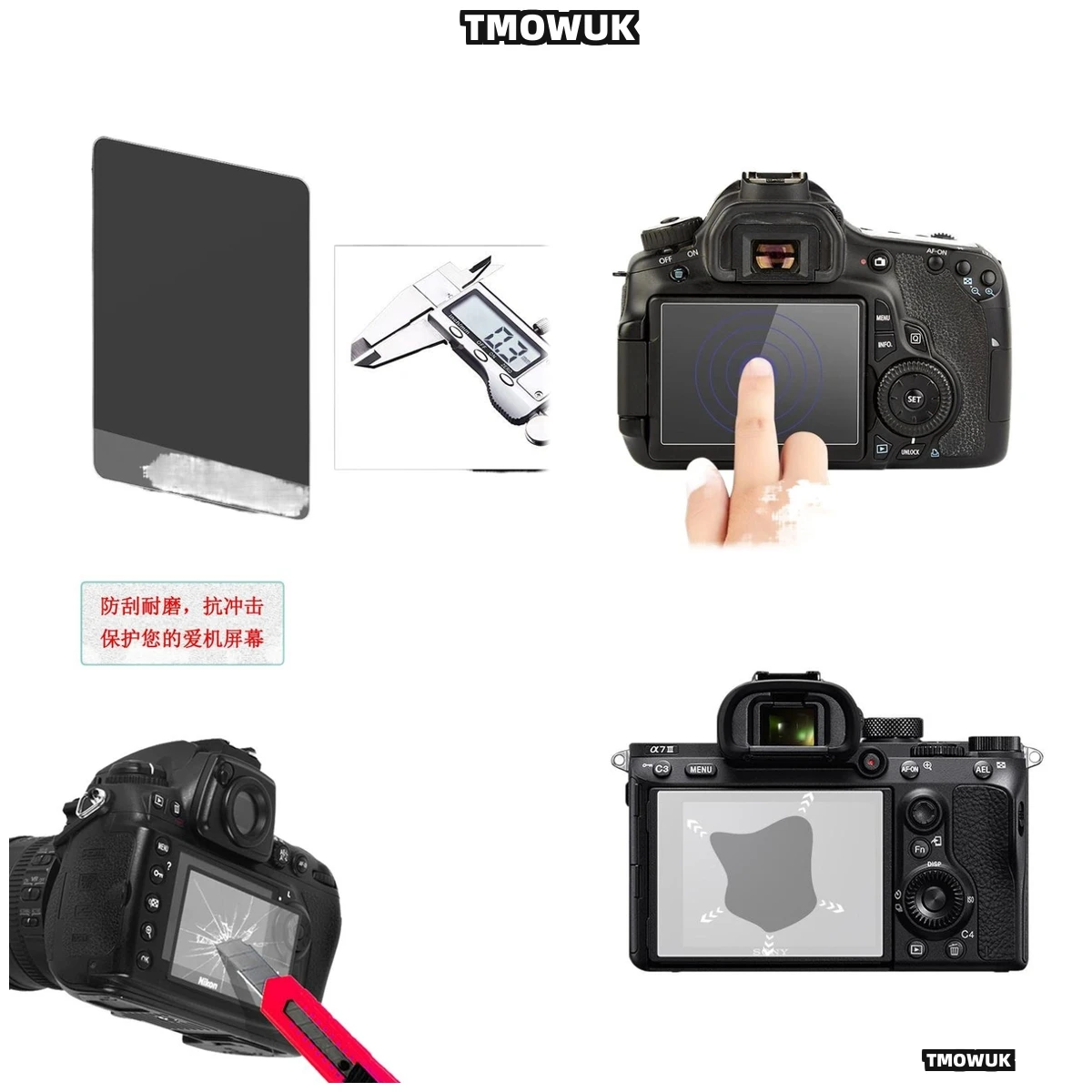 

For RX100M2 RX100M3 RX100M4 RX100M5 RX100M7 RX1, Edge-to-Edge 9H Tempered Glass, Secure Fitment