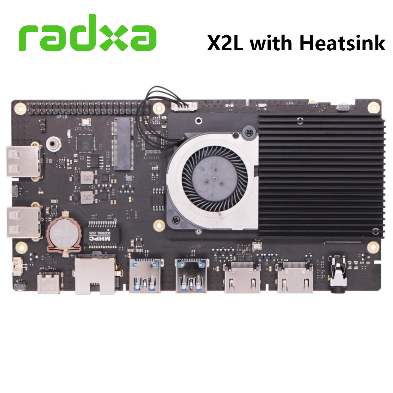 Heatsink 9010B untuk Radxa X2L aliran udara tertinggi mencapai hingga 1.359 CFM aluminium Heat Sink