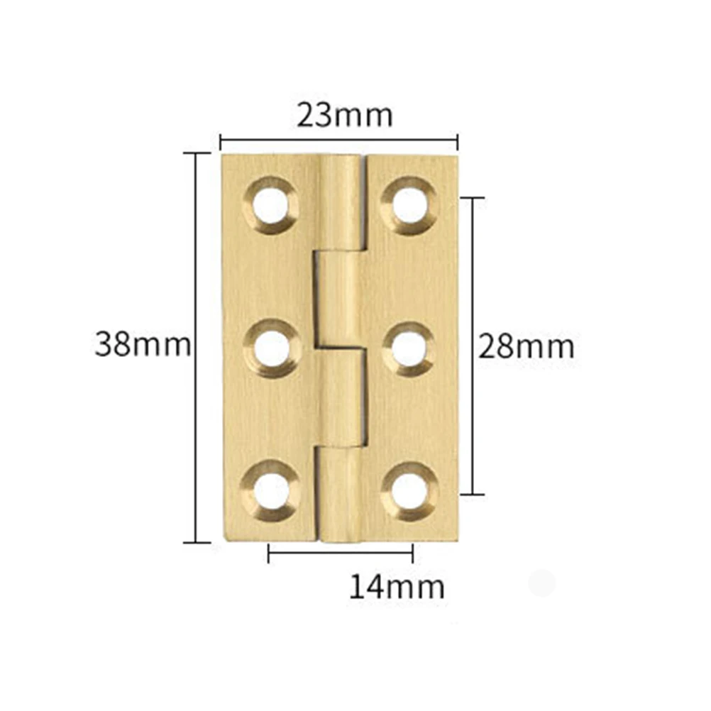 

6PCS Pure Copper Hinges Soundproof Mute Bearing for Door Furniture Jewelry Box Durable Practical Use Smooth Action