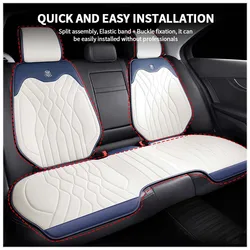 Ice Silk Car Seat Cover Ultra-thin Summer Non-slip Seat Cushion Stylish Car Front Or Rear Seat Back Mat Universal Seat Styling