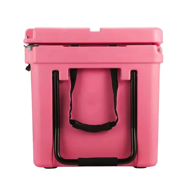 

Холодильник с роторном, 115QT, морской изолированный утолщенный пластик для рыбалки, транспортировки с колесами, экстремальная термостойкость