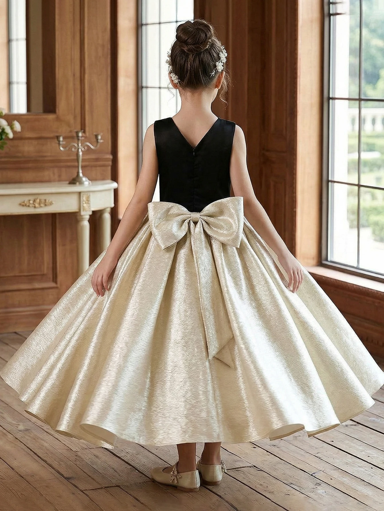 short sleeve prom dresses Flowers Short Sleeve Green Tulle Princess Prom Dress – Sassymyprom main image 0