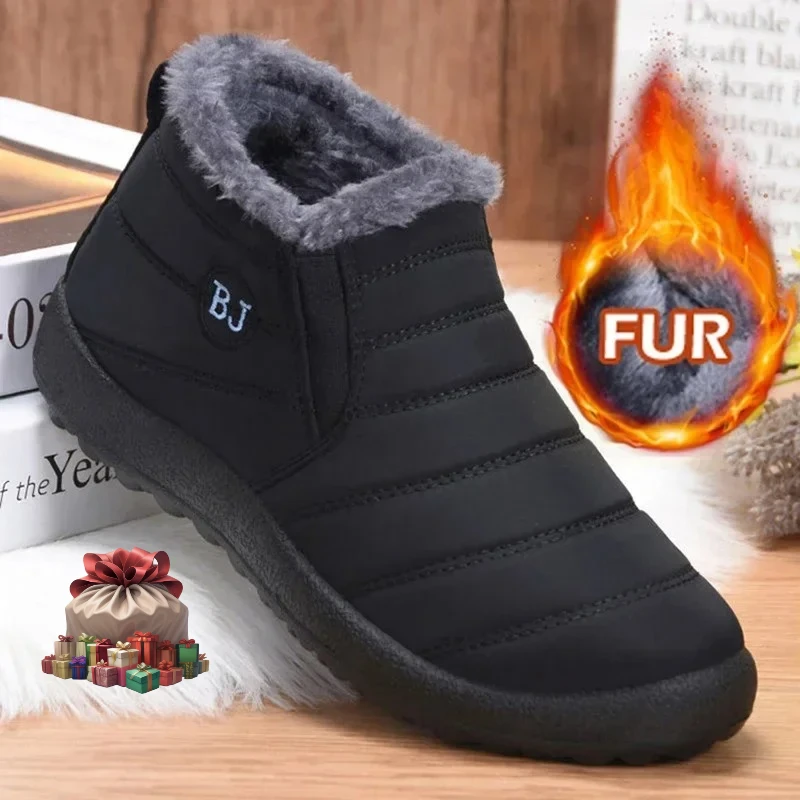 

Waterproof Winter Boots for Women 2023 New Plush Snow Boots Women Ankle Boots Warm Black Couple Cotton Couples Platform Shoes
