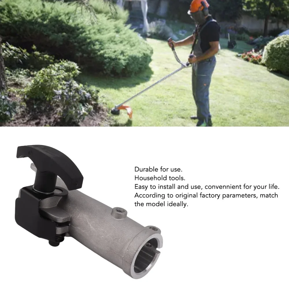 7 Spline Shaft Connector Join Clamp Aluminum Joining Clamp Brush Cutter Shaft Connector Silver Cutting Attachment