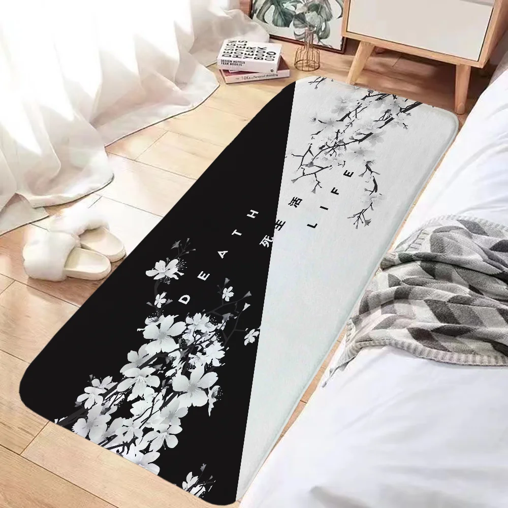 

Flowers and Cherry Blossoms Rug Mat House Entrance Mat Floor Mats Kitchen Carpet Rugs Foot Door Bathroom Bath Prayer Non-slip