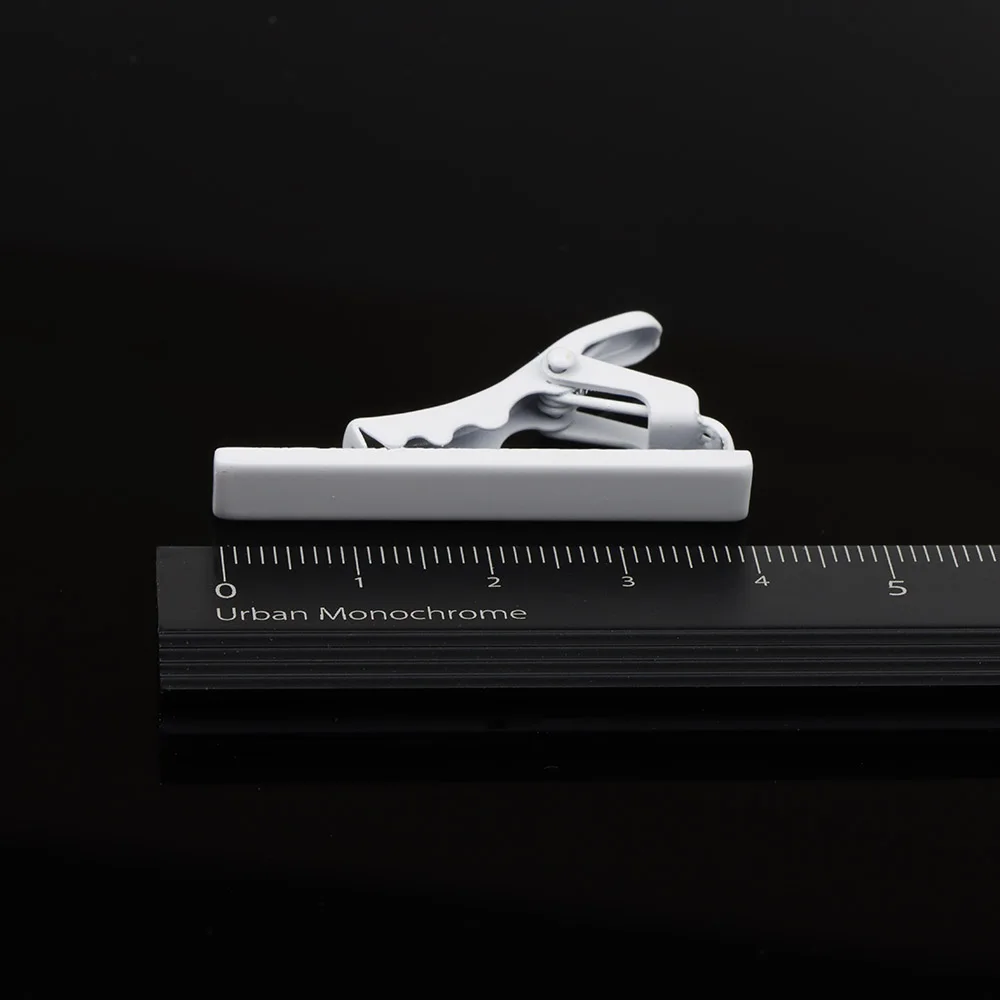 Nuovo classico formale da uomo in lega cravatta pin corto 4 cm chiusura lucida versatile cravatta da sposa affari clip sottili accessori per abiti