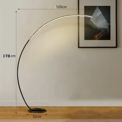 Luz LED de esquina nórdica, lámparas de pie de arco RGB, negro, blanco, aplicación remota C, luz de pie para decoración de comedor y sala de estar