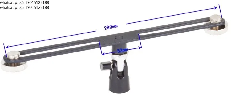 Double Microphone Stand Dual Stereo Recording Mic Stand MAS020 for Live Show Streaming