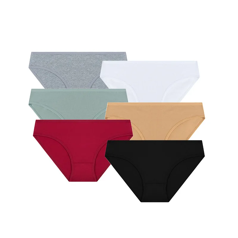 3PCS/Set Women Big Size Sexy Vintage Panties Daily Cotton Underwear Female Classic Underpant Girls Seamless Briefs Lingerie 226